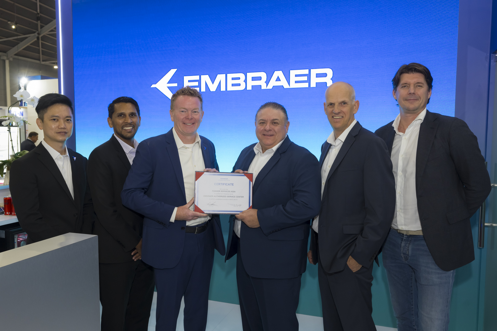 Embraer appoints Fokker Services Asia as Authorized Service Center for E-Jets