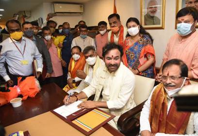 New Tourism Minister G Kishan Reddy takes charge; promises tourism promotion by strengthening cultural roots