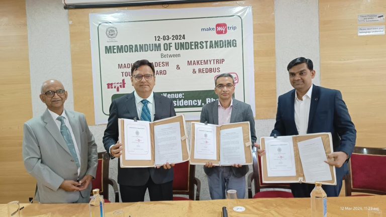 Madhya Pradesh Tourism signs MoU with MakeMyTrip & redBus