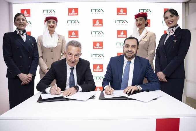 Emirates & ITA Airways Expand Codeshare
