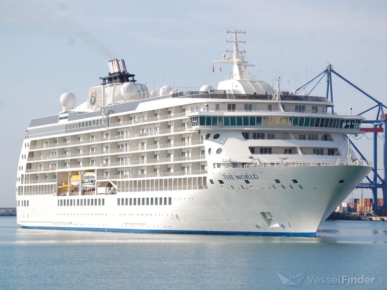 MV The World makes maiden voyage to Vizag Cruise Terminal